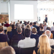 audience at a conference presentation